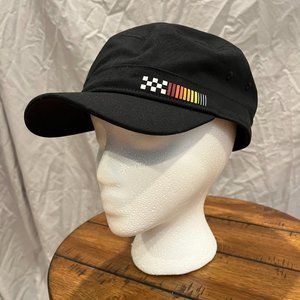 Vans Black Cotton Military Cadet Hat Cap